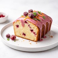 Cranberry Pound Cake with Cranberry Glaze