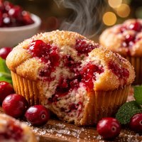 Cranberry Sauce Muffins