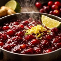 Cranberry Sauce with Lime Ginger