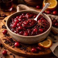 Cranberry Sauce with Zinfandel Star Anise and Black Pepper