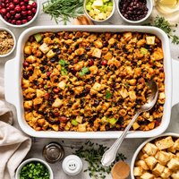 Cranberry Sausage and Apple Stuffing