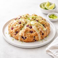 Cranberry Soda Bread with Lime Glaze