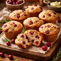 Cranberry Sour Cream Muffins