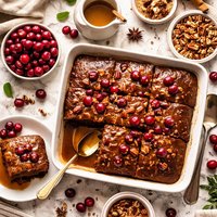 Cranberry Sticky Toffee Pudding
