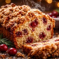 Cranberry Streusel Loaf
