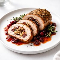 Cranberry Stuffed Pork Loin