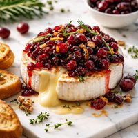 Cranberry Topped Brie