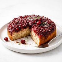 Cranberry Upside Down Coffee Cake Light