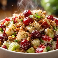 Cranberry Waldorf a Healthier Version