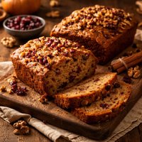 Cranberry Walnut Pumpkin Loaves