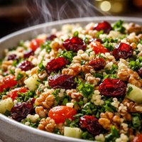 Cranberry Walnut Tabbouleh