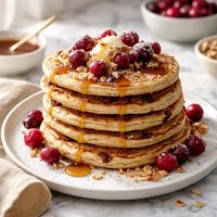 Cranberry Wheat Pancakes