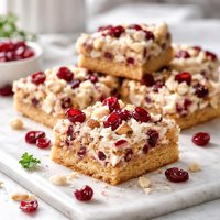 Cranberry White Chocolate Cluster Squares