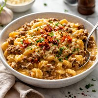 Craze E Crock Pot Burgers Cheesy Pasta
