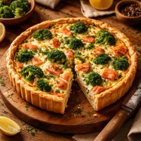Craze E Salmon and Broccoli Quiche