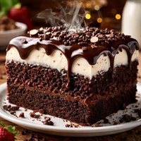 Crazy Cake with Two Icings