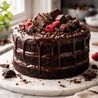 Crazy Dark Chocolate Cake