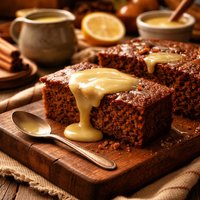 Crazy Gingerbread with Lemon Sauce