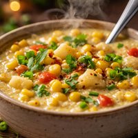 Crazy Rich Vegan Corn Chowder