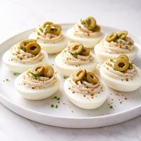 Cream Cheese and Olive Deviled Eggs