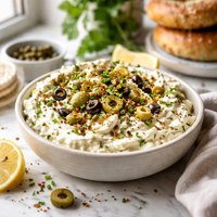 Cream Cheese and Olive Everything