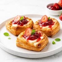 Cream Cheese and Strawberry Jam Pastries