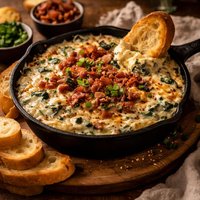Cream Cheese Bacon and Spinach Dip