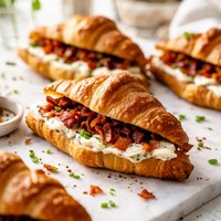 Cream Cheese Bacon Croissants