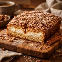 Cream Cheese Coffee Cake with Cinnamon Streusel