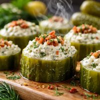 Cream Cheese Dill Pickle Bites