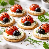 Cream Cheese Ladybugs