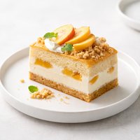 Cream Cheese Peach Cake