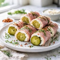Cream Cheese Wrapped Dill Pickles