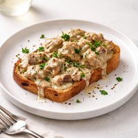Cream Chicken on Toast