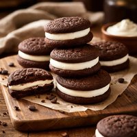 Cream Filled Chocolate Cookies Like Oreo Cakesters
