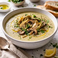 Cream of Artichoke and Mushroom Soup
