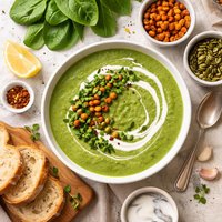 Cream of Spinach Soup Vegan