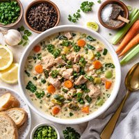 Cream of Turkey Wild Rice Soup with Weight Watchers Points