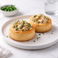 Creamed Chicken in Biscuit Bowls