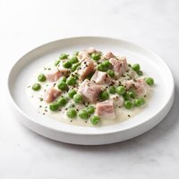 Creamed Ham with Peas