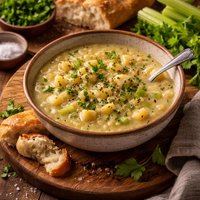 Creamless Celery Potato Soup