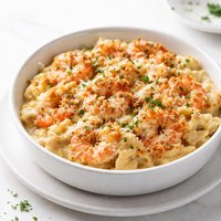 Creamy Alfredo Shrimp Casserole