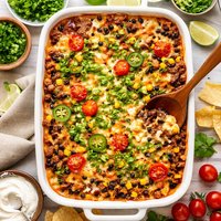 Creamy and Cheesy Beef and Bean Casserole