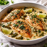 Creamy and Dreamy Poblano Chicken