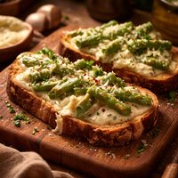 Creamy Asparagus on Toast