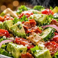 Creamy Avocado Garden Salad