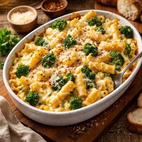Creamy Baked Ziti with Broccoli