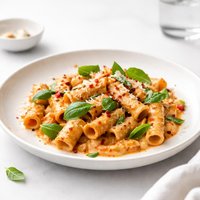 Creamy Basil and Red Pepper Pasta