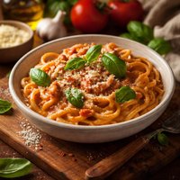 Creamy Basil Tomato Pasta