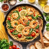 Creamy Basque Shrimp Scampi